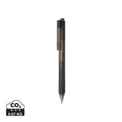 Vue Stylo X9 finition givré avec grip silicone de couleur noir| Krokrodeal