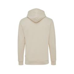 Vue Sweat à capuche en coton recyclé et non teinté Iqoniq Torres de couleur beige| Krokrodeal