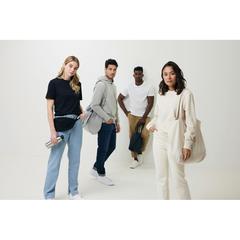 Vue Sweat à capuche en coton recyclé et non teinté Iqoniq Torres de couleur beige| Krokrodeal