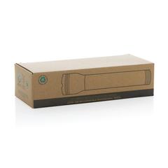Vue Lampe 5W en plastique recyclé RCS et bambou Lucid de couleur marron| Krokrodeal