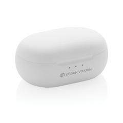 Vue Ecouteurs hybride ANC et ENC Urban Vitamin Gilroy de couleur blanc| Krokrodeal