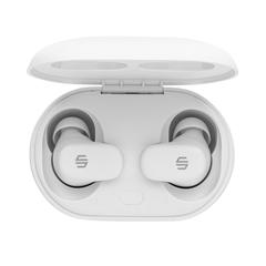 Vue Ecouteurs hybride ANC et ENC Urban Vitamin Gilroy de couleur blanc| Krokrodeal