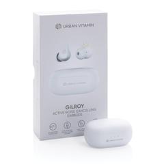 Vue Ecouteurs hybride ANC et ENC Urban Vitamin Gilroy de couleur blanc| Krokrodeal