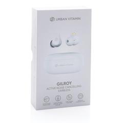 Vue Ecouteurs hybride ANC et ENC Urban Vitamin Gilroy de couleur blanc| Krokrodeal