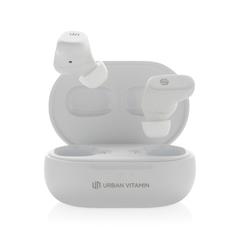 Vue Ecouteurs hybride ANC et ENC Urban Vitamin Gilroy de couleur blanc| Krokrodeal