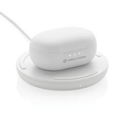 Vue Ecouteurs hybride ANC et ENC Urban Vitamin Gilroy de couleur blanc| Krokrodeal