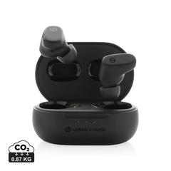 Vue Ecouteurs hybride ANC et ENC Urban Vitamin Gilroy de couleur noir| Krokrodeal
