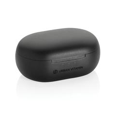 Vue Ecouteurs hybride ANC et ENC Urban Vitamin Gilroy de couleur noir| Krokrodeal