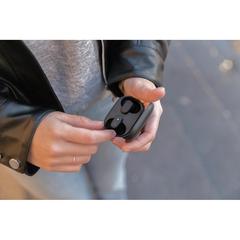 Vue Ecouteurs hybride ANC et ENC Urban Vitamin Gilroy de couleur noir| Krokrodeal