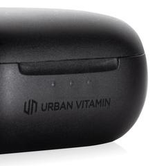 Vue Ecouteurs hybride ANC et ENC Urban Vitamin Gilroy de couleur noir| Krokrodeal