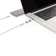 Vue Adaptateur USB A vers USB C de couleur gris| Krokrodeal