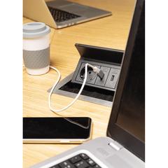Vue Adaptateur USB A vers USB C de couleur gris| Krokrodeal