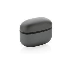 Vue Écouteurs sans fil Terra en aluminium recyclé RCS de couleur gris| Krokrodeal