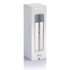 Vue Bouteille isotherme Mosa de couleur gris| Krokrodeal