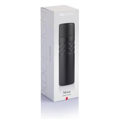 Vue Bouteille isotherme Mosa de couleur noir| Krokrodeal