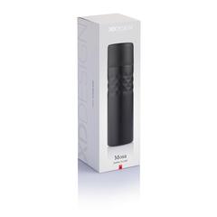 Vue Bouteille isotherme Mosa de couleur noir| Krokrodeal
