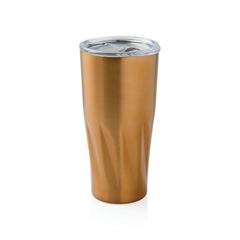 Vue Mug avec isolation en cuivre de couleur jaune| Krokrodeal