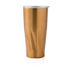 Vue Mug avec isolation en cuivre de couleur jaune| Krokrodeal