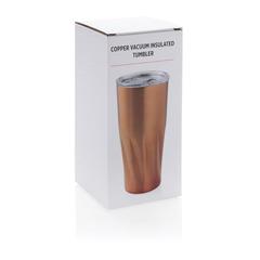 Vue Mug avec isolation en cuivre de couleur jaune| Krokrodeal