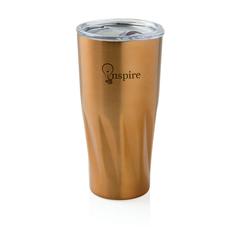 Vue Mug avec isolation en cuivre de couleur jaune| Krokrodeal