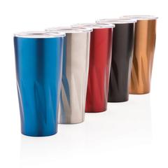 Vue Mug avec isolation en cuivre de couleur jaune| Krokrodeal