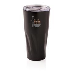 Vue Mug avec isolation en cuivre de couleur noir| Krokrodeal
