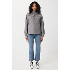 Vue Veste légère en polyester recyclé Iqoniq Logan de couleur gris| Krokrodeal