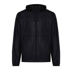 Vue Veste légère en polyester recyclé Iqoniq Logan de couleur noir| Krokrodeal