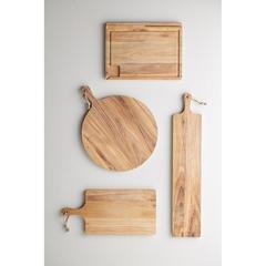 Vue VINGA Planche de service rectangulaire Buscot de couleur marron| Krokrodeal