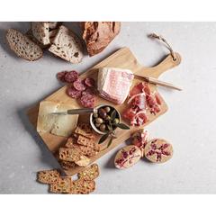 Vue VINGA Planche de service rectangulaire Buscot de couleur marron| Krokrodeal