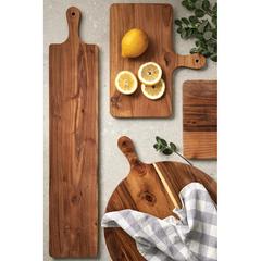 Vue VINGA Planche de service rectangulaire Buscot de couleur marron| Krokrodeal
