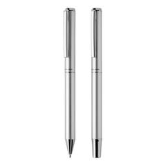 Vue Set de stylos en aluminium recyclé RCS Swiss Peak Cedar de couleur gris| Krokrodeal