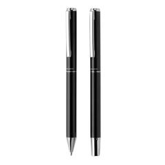 Vue Set de stylos en aluminium recyclé RCS Swiss Peak Cedar de couleur noir| Krokrodeal