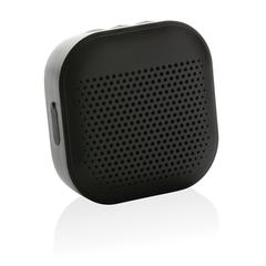 Vue Enceinte 3W en plastique recyclé RCS Soundbox de couleur noir| Krokrodeal