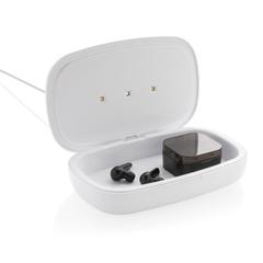 Vue Boîte de stérilisation UV-C avec chargeur sans fil 5W de couleur blanc| Krokrodeal