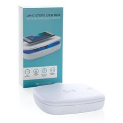 Vue Boîte de stérilisation UV-C avec chargeur sans fil 5W de couleur blanc| Krokrodeal