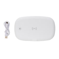 Vue Boîte de stérilisation UV-C avec chargeur sans fil 5W de couleur blanc| Krokrodeal
