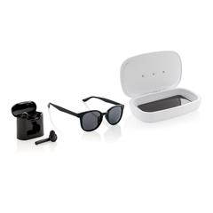 Vue Boîte de stérilisation UV-C avec chargeur sans fil 5W de couleur blanc| Krokrodeal