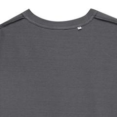 Vue T-shirt en coton recyclé Iqoniq Bryce de couleur gris| Krokrodeal