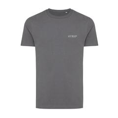 Vue T-shirt en coton recyclé Iqoniq Bryce de couleur gris| Krokrodeal