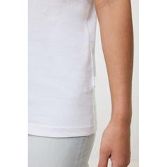 Vue T-shirt en coton recyclé Iqoniq Bryce de couleur blanc| Krokrodeal