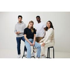 Vue T-shirt en coton recyclé Iqoniq Bryce de couleur blanc| Krokrodeal