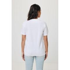 Vue T-shirt en coton recyclé Iqoniq Bryce de couleur blanc| Krokrodeal