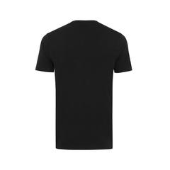 Vue T-shirt en coton recyclé Iqoniq Bryce de couleur noir| Krokrodeal