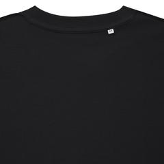 Vue T-shirt en coton recyclé Iqoniq Bryce de couleur noir| Krokrodeal