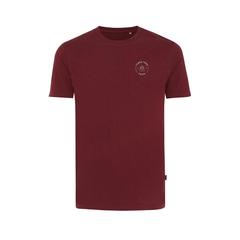 Vue T-shirt en coton recyclé Iqoniq Bryce de couleur rouge| Krokrodeal