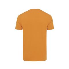 Vue T-shirt en coton recyclé Iqoniq Bryce de couleur orange| Krokrodeal