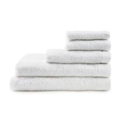 Vue VINGA Serviette Birch 40x70 de couleur blanc| Krokrodeal