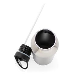 Vue Bouteille Deluxe sport en acier de couleur gris| Krokrodeal