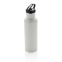 Vue Bouteille Deluxe sport en acier de couleur blanc| Krokrodeal